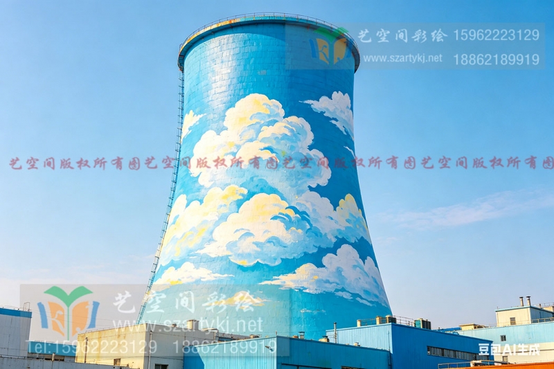 烟囱彩绘用色彩讲述故事