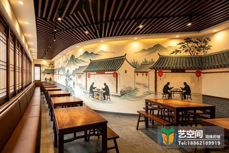 苏州饭店彩绘