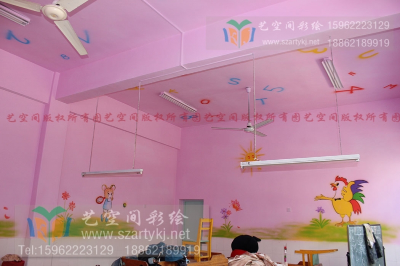 苏州彩绘打造文化校园