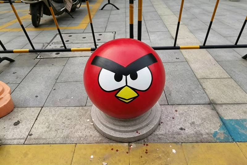 苏州彩绘公司美化石球