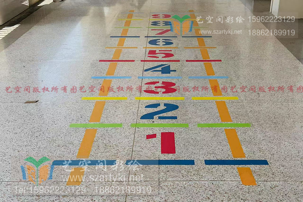 地面彩绘