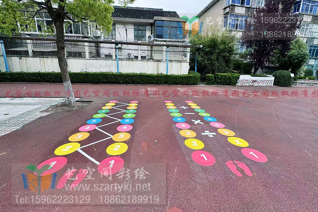 地面彩绘