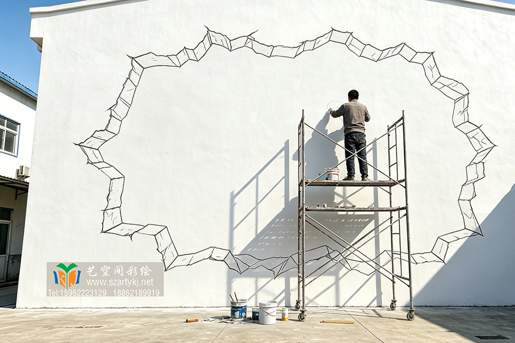 苏州网红 3D 海底墙绘