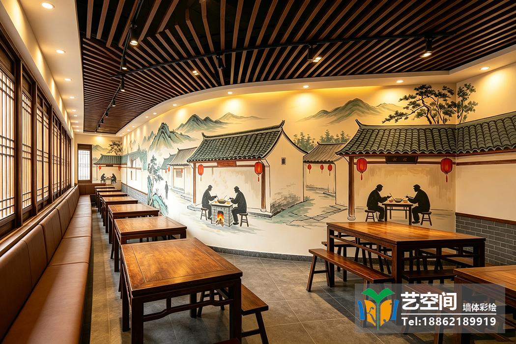 苏州饭店彩绘 苏州饭店彩绘