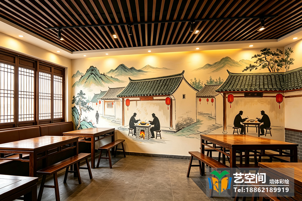 苏州饭店彩绘 苏州饭店彩绘