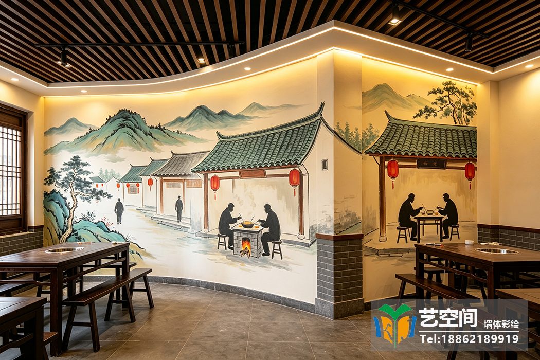 苏州饭店彩绘 苏州饭店彩绘